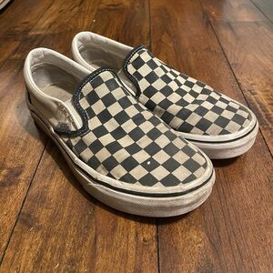 Women’s Checkered Vans Slip-On Shoes